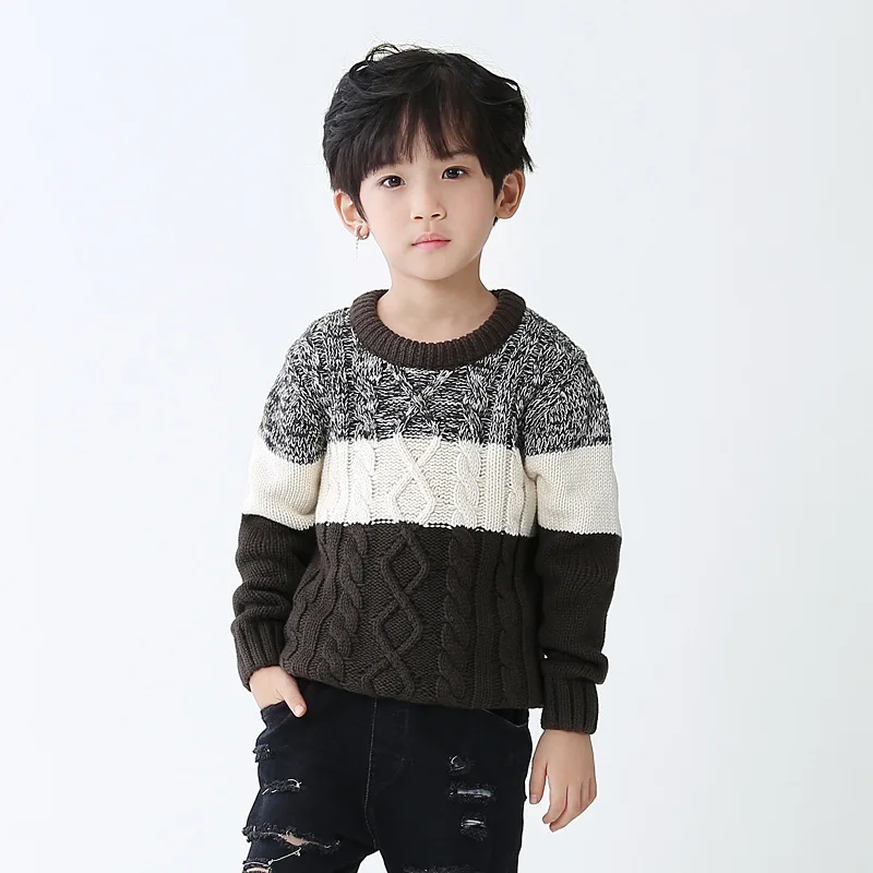 Buy boys knit sweater 2018 Autumn Winter warm pullover