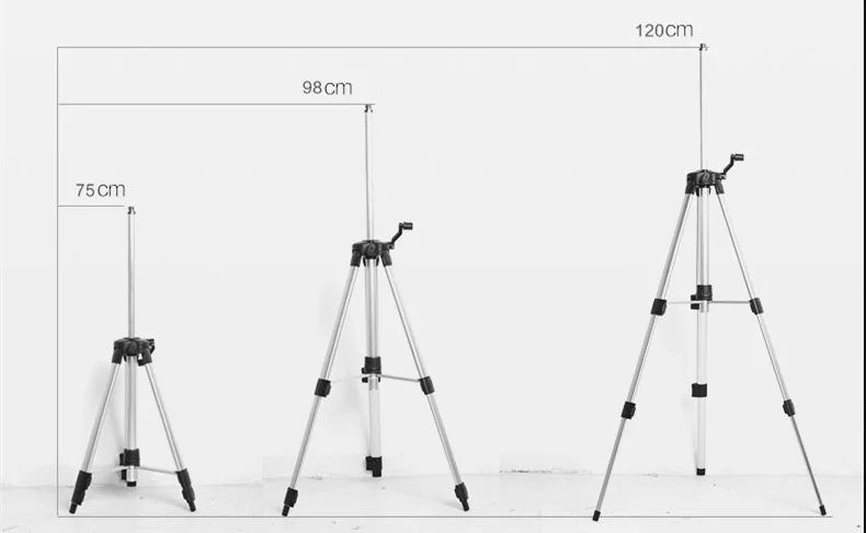 NIKALAI 5/" 120 см штатив с лазерным уровнем Nivel лазерный Профессиональный углепластичный штатив для лазерного уровня алюминиевый регулируемый штатив