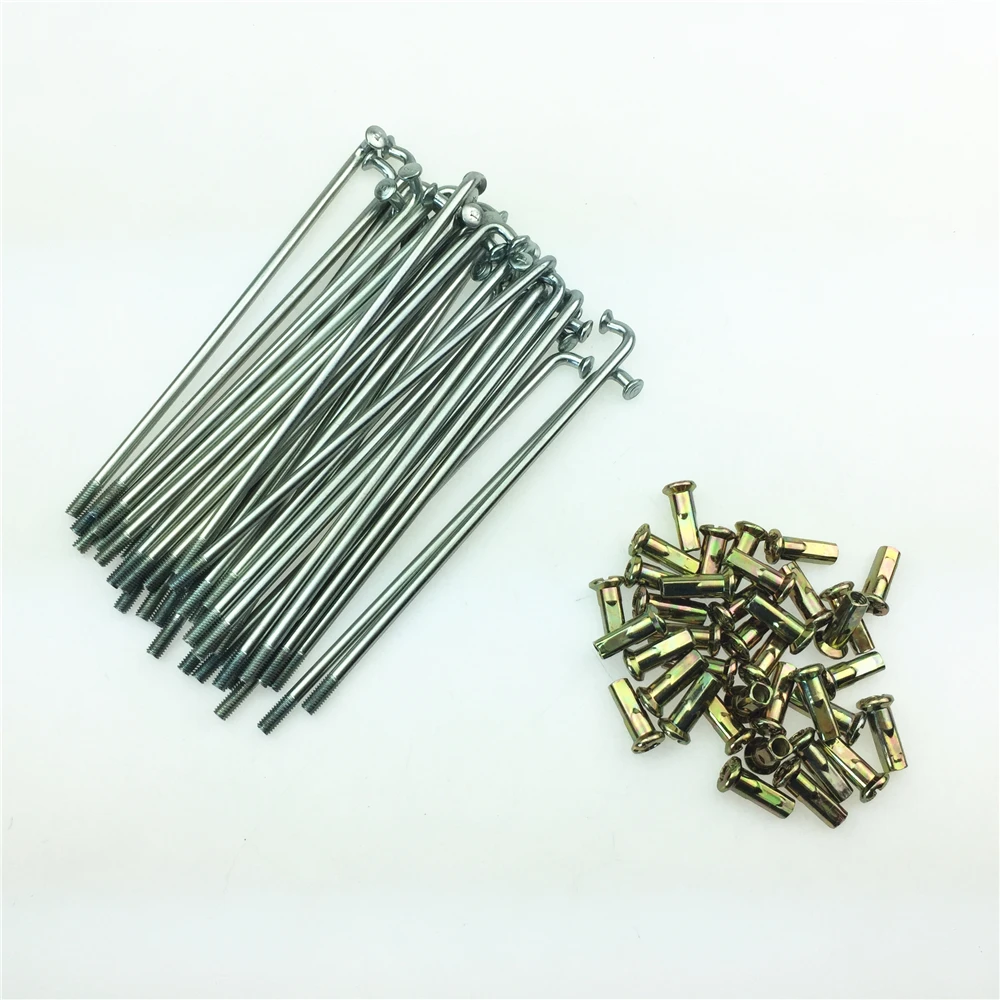 

STARPAD For Jialing ZS125GY off-road motorcycle tire accessories Right angle wire spokes steel wire rods 138MM 4.0 rough 36pcs