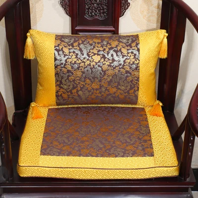 Кисточка китайские шелковые подушки рождественское декоративное пушистое сидение подушки для дивана кресло поясничная подушечка, сиденье - Цвет: Коричневый