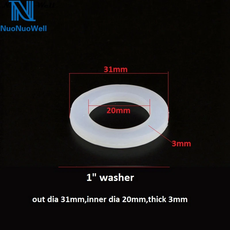 10 шт. NuoNuoWell резиновая уплотнительное кольцо 1/2 "3/4" 1 "силикагель прокладка мягкие прокладки водонагреватель нить разъем уплотнения