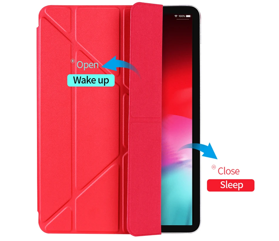 Magnetic Tablets Case For iPad Pro 12.9 2018 Cases Multifolded Magnets Protective Cover Smart Case For iPad Pro iPad 2018 Case-2
