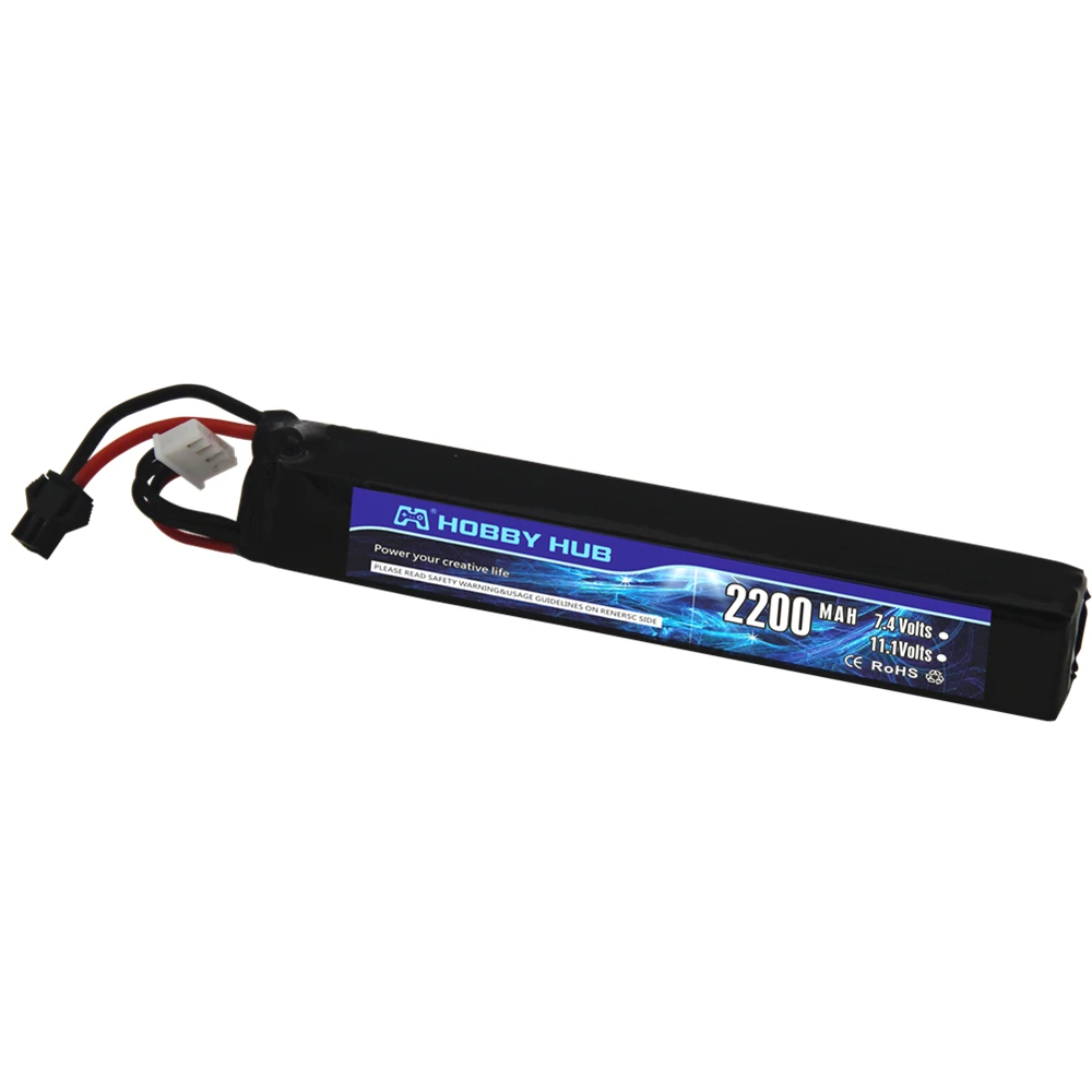 Водяной пистолет Hobby Hub Lipo аккумулятор 3S 11 1 В 2200 мАч 30C разъем Тамия AKKU Mini Airsoft BB