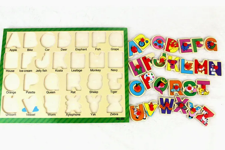 Free shipping Kids Digital puzzle+Animal puzzles 2PCS, wooden education toys child toy wooden puzzle baby toy educational toys