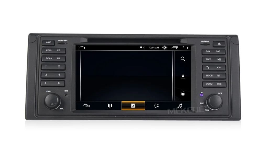 Top MEKEDE 1din Android 8.1 Car DVD GPS player For BMW E39 E53 X5 M5 with wifi BT GPS navigation 3G multimedia free shipping 32