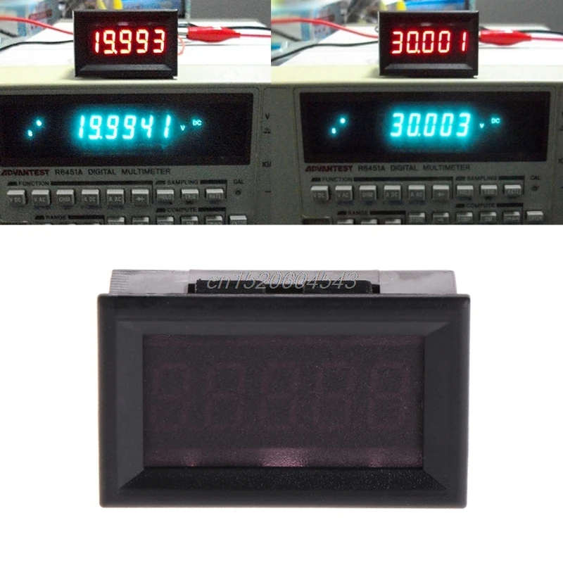 

Mini 0.36" 5-Digit LED Digital Display Voltmeter DC 3.5-30V Panel Meter High Precision R11 Drop ship