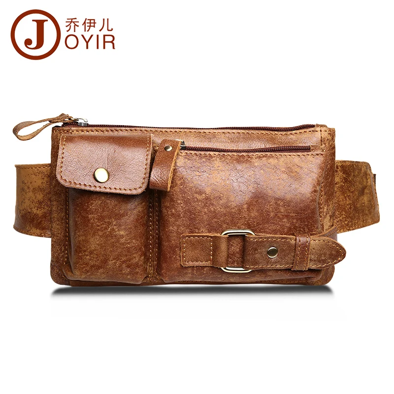 JOYIR Genuine Leather Waist font b Bag b font Bumbag Unisex Fashion Belt font b Bags