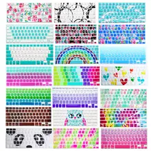 Силиконовая Мягкая наклейка с принтами на клавиатуре, Защитная пленка для Apple Macbook Air Pro retina 1" 15" 1" A1278 A1466