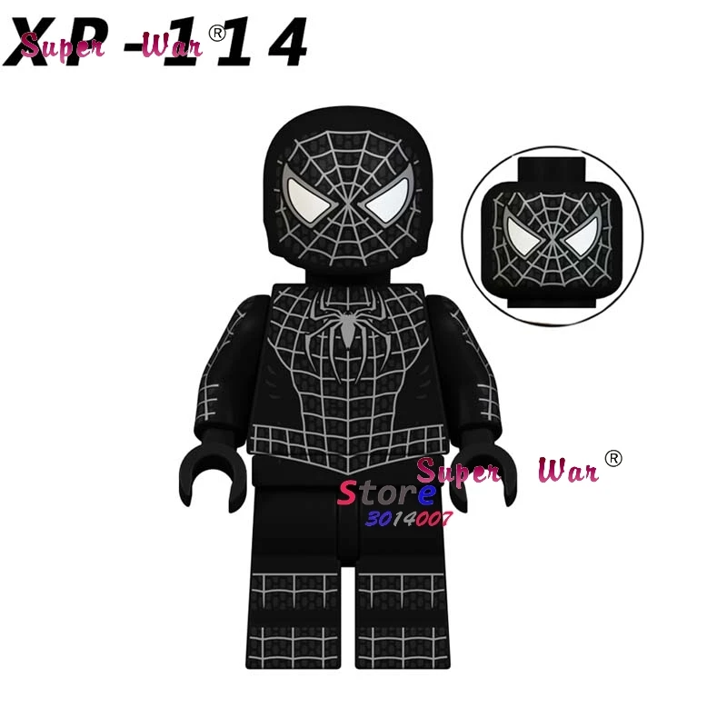 XP114 50 шт. фильм Marvel Sandman Spiderman Ultimate Gwen Deadpool Venom Noir Gwen scorpion строительный блок для детей игрушки - Цвет: XP114