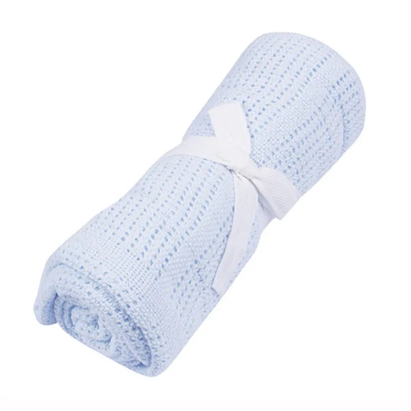 Light Blue Bc-tk001 9 Цвета мягкие детское одеяло малыша дышащий хлопок пеленать Для ванной спальный Одеяло - Цвет: Light Blue