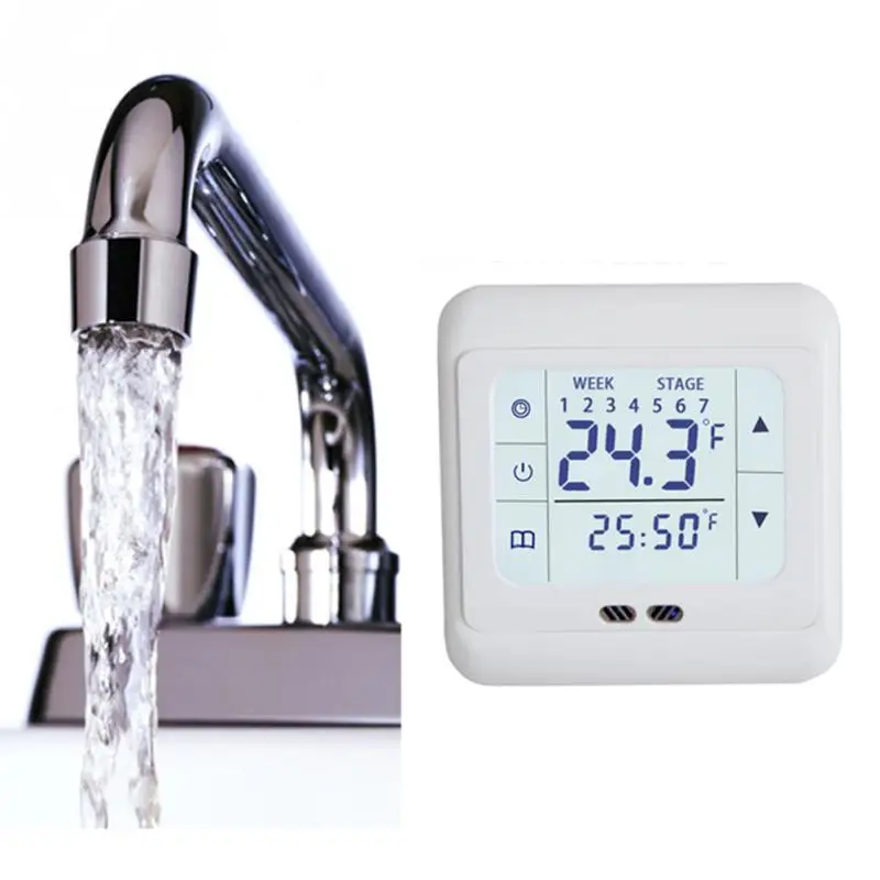 

Home Thermoregulator Touch Screen Heating Thermostat for Warm Floor Electric Heating System Temperature Controller