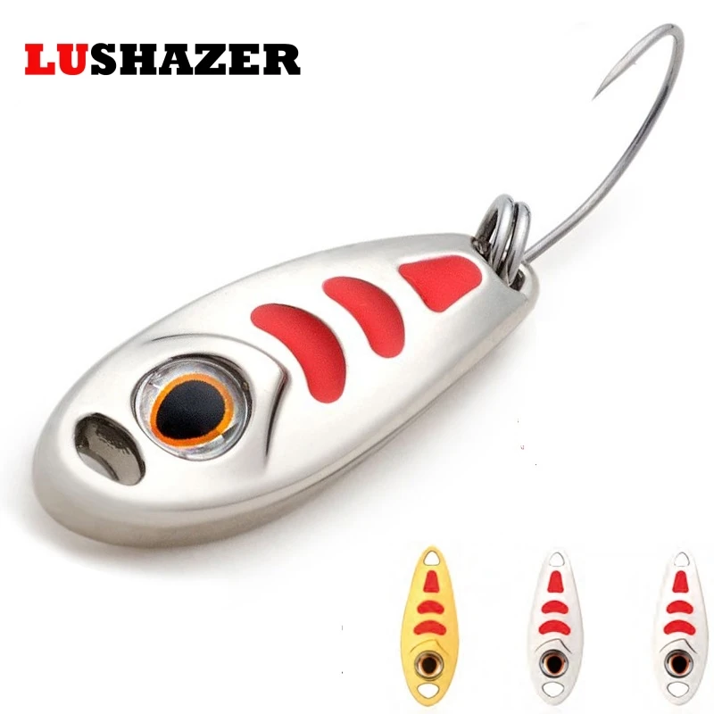 

3pcs/lot Free shipping fishing lure spoon 1.5g 3g 5g 3 colors metal lure hard bait jig lures spinnerbait China fishing tackle