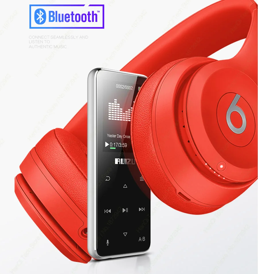 Ruidu X16 Bluetooth MP3-плеер Hifi спортивный Flac музыкальный плеер со встроенным динамиком поддержка fm-радио запись электронной книги шагомер