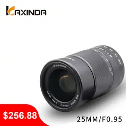 KAXINDA 25 мм F0.95 микро одиночный объектив для olimpus Canon Fuji sony одиночный большой апертурой объектив E