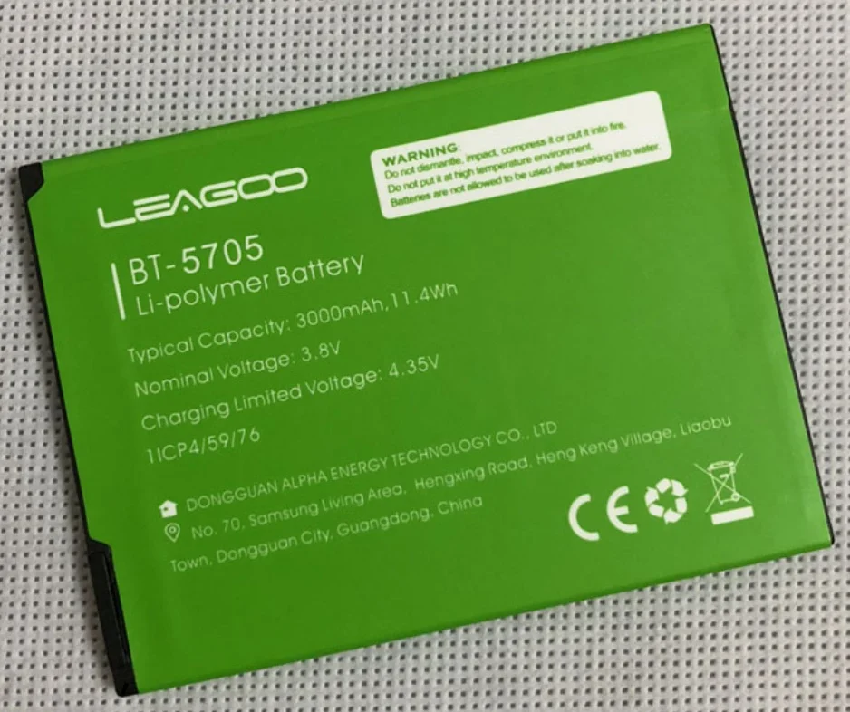 LEAGOO M9 Pro BT-5705 батарея Оригинальная 3000 мАч запасная для смартфона в наличии |