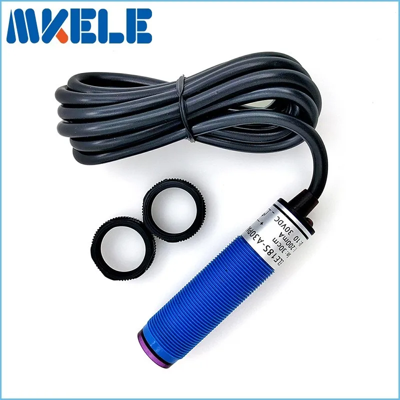 

10V-30VDC photoelectric sensor diffuse photoelectric switch infrared obstacle avoidance sensor PNP Normally Open 30cm