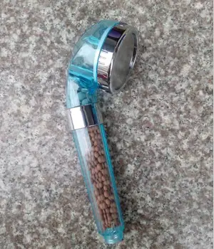 

6CM Comfortable Handy SPA anion Shower Heads shower nozzle with Base