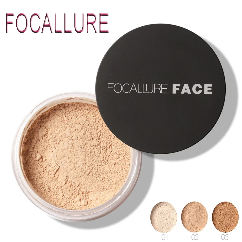 

FOCALLURE Face Powder Ultra-Light Perfecting Finishing Loose Powder Translucent Loose Powder Concealer 7g Maquiagem Mineral