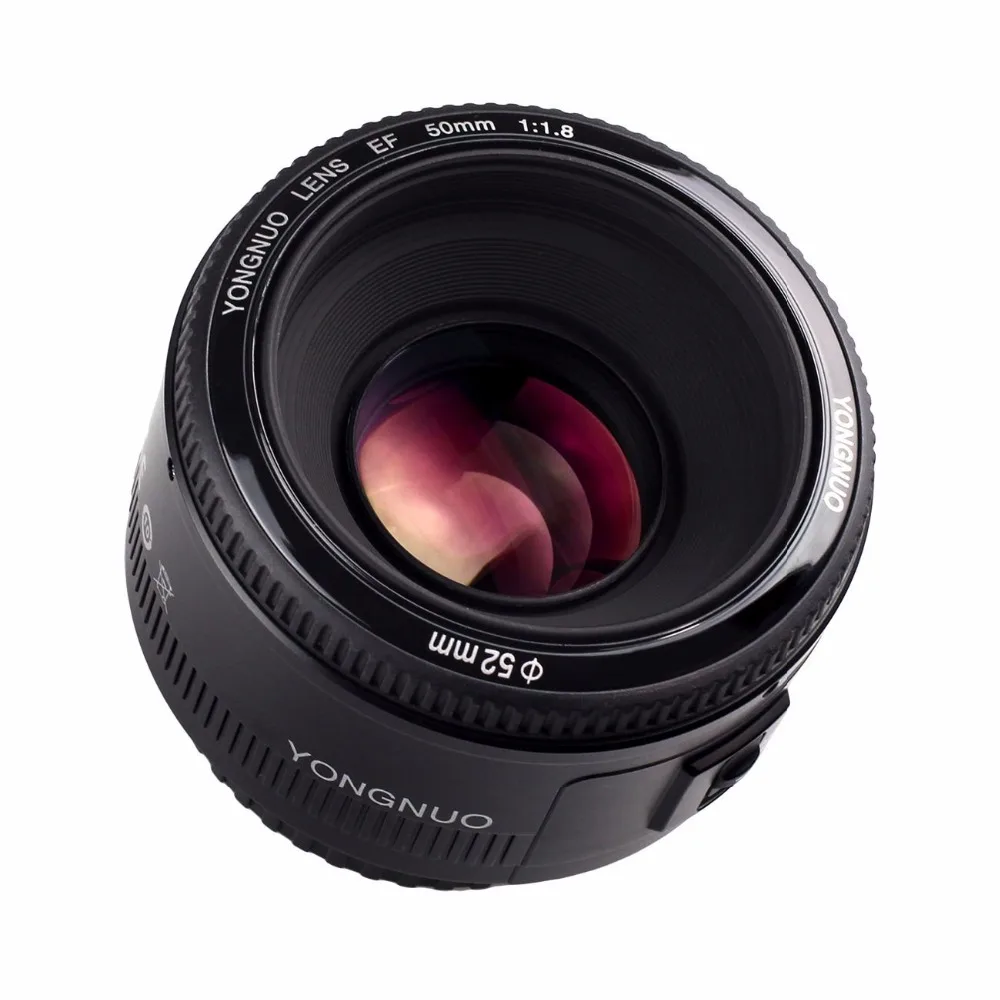 YONGNUO YN 50 мм F1.8 большая апертура Автофокус Объектив для Canon EF крепление EOS 760D 750D 700D 70D 80D 1300D 7D 6D 5D камера, AF/MF