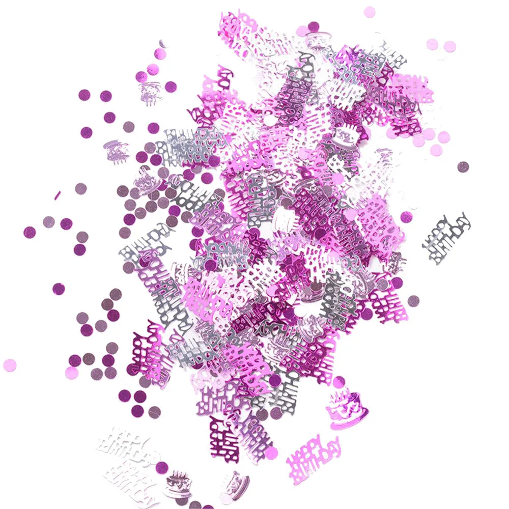 Розовый торт ко дню рождения конфетти-блестки в горошек Блестки без отверстия украшения Новое поступление, горячая распродажа