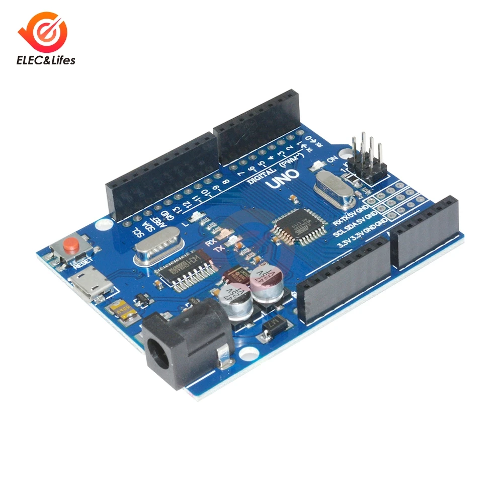 Мини USB плата UNO R3 CH340G MEGA328P UNO R3 ATMEGA328P AU совместимый CH340 для Arduino Micro USB DIY Kit ATMEGA328P-AU