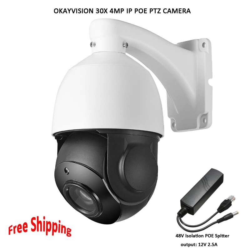 Okayvision POE PTZ Камера 4MP 5 дюймов мини Размеры сети Onvif ptz ip 30x зум камеры с 60 м ИК для