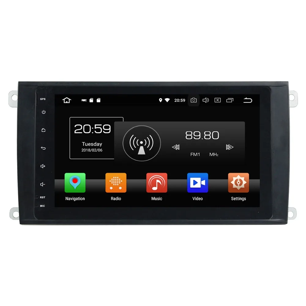 Excellent HUANVA Android8.0 DVD Player GPS navigation For PORSCHE CAYENNE 2003-2010 multimedia player tape recorder 8-Core navi Audio maps 5