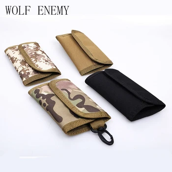 

New Multifunction Outdoor Military Tactical Wallet Tactical Waterproof Nylon Fabric Army Purse Travel Wallet WIth Carabiner