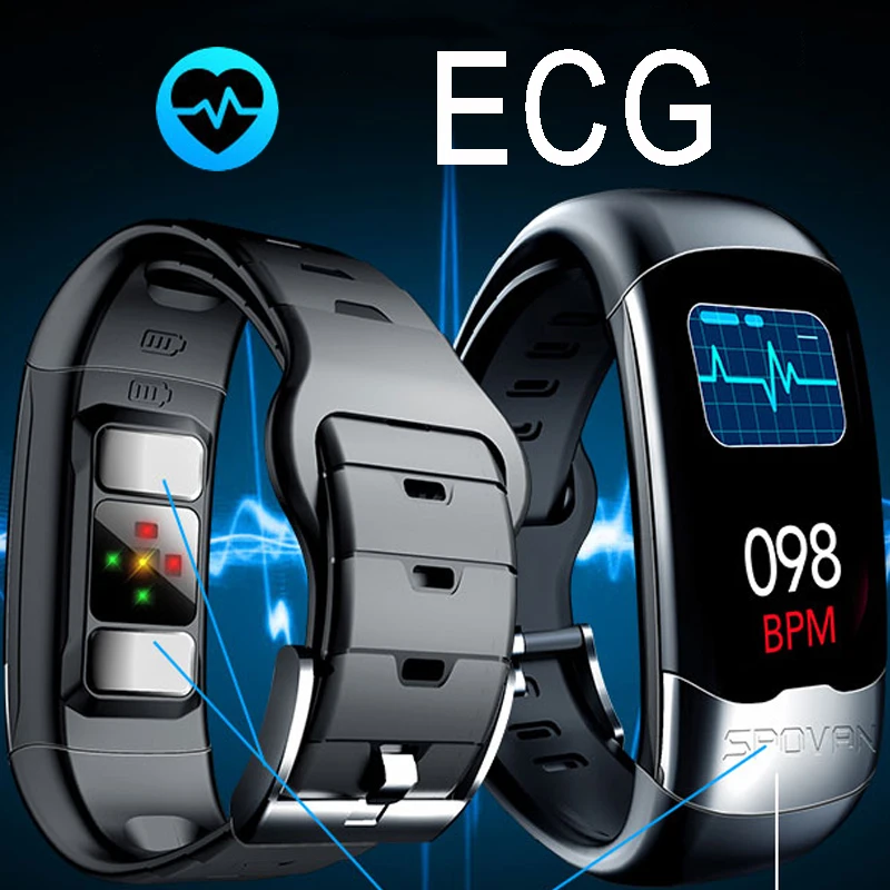 ECG HRV PPG спортивный смарт-браслет высокого качества USB Смарт-браслет трекер сердечного ритма модные оригинальные браслеты фитнес-измерения