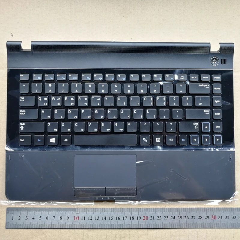 Korean Layout New Laptop Keyboard With Touchpad Palmrest For Samsung