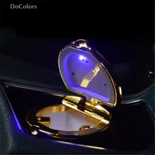 DoColors автомобиля пепельница с светодиодный лампы для BYD все модели S6 S7 S8 F3 F6 F0 M6 G3 G5 g7 E6 L3