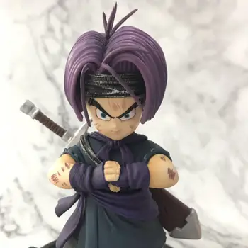 

Anime Dragon Ball Super Saiyan Trunks with Crystal Ball GK PVC Action Figure Statue Collectible Model Kids Toys Doll Gift