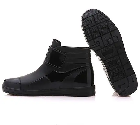 Najtaniej Aleafalling pcv wodoodporne kalosze wodoodporne płaskie z buty mężczyźni deszcz Unisex woda gumowe botki klamra Botas M014