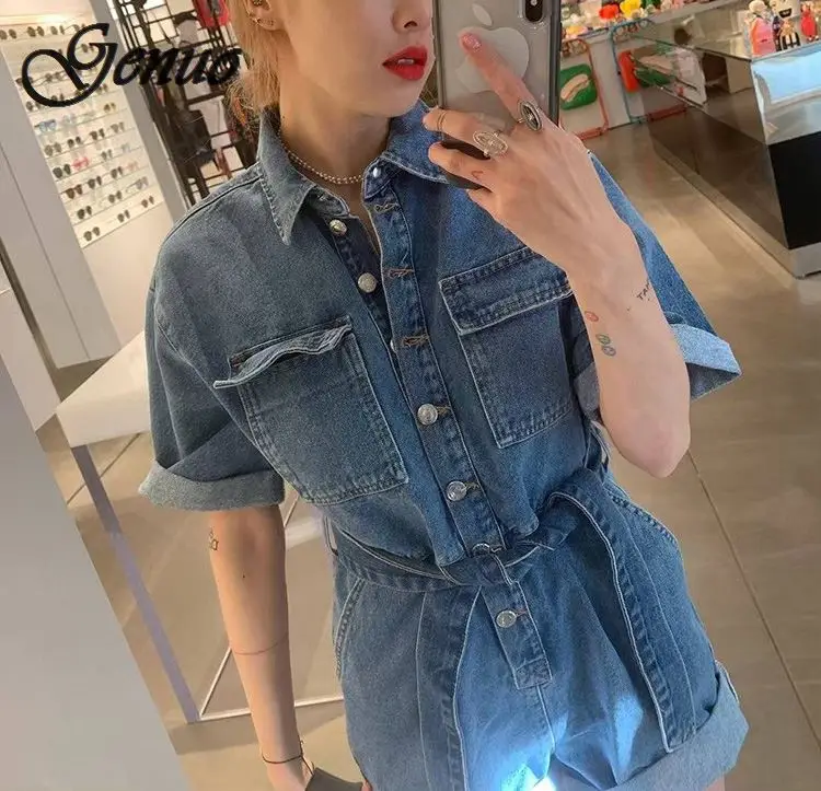 Vintage Bohemia Playsuits Women Cherry Printed Deep V-neck High Waist Slim Holiday Beach Wide-legged Shorts Pants Jumpsuits