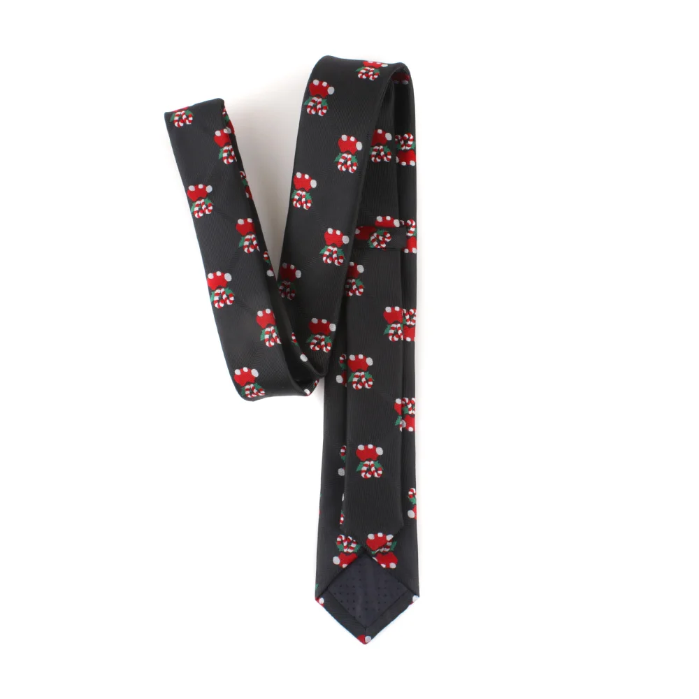 Мужские аксессуары галстук стиль 6 см Рождество конфеты шаблон мужской шеи галстук вечерние Gravatas мужской галстук черный/красный галстук 3 цвета