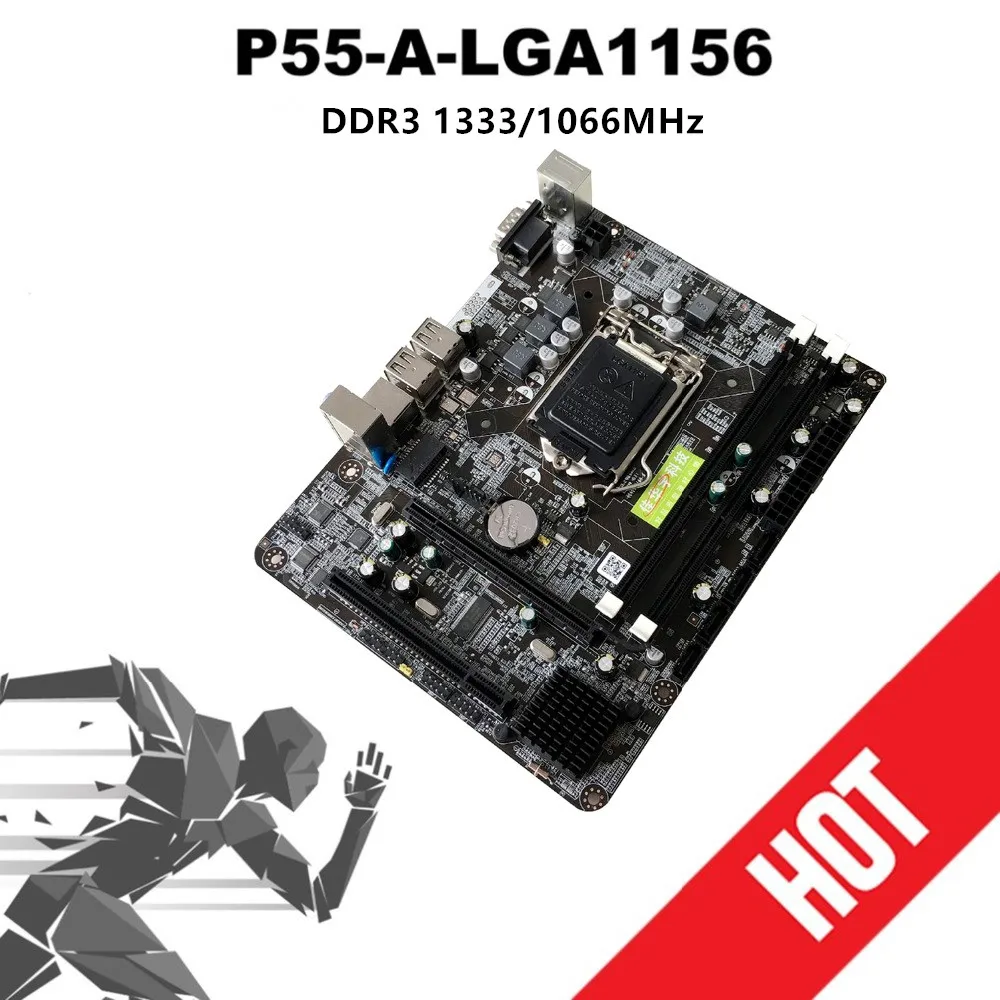 

P55-A-1156 Motherboard 6 Channel Desktop Computer Mainboard CPU Interface LGA 1156 SATA2.0 DDR3 8GB RTL8105E Drop Shipping