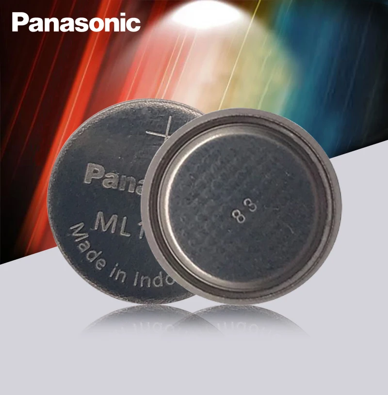 

2PCS/Lot Original Panasonic ML1220 3V ML 1220 Rechargeable CMOS RTC BIOS Back Up Cell Button Coin Battery Batteries