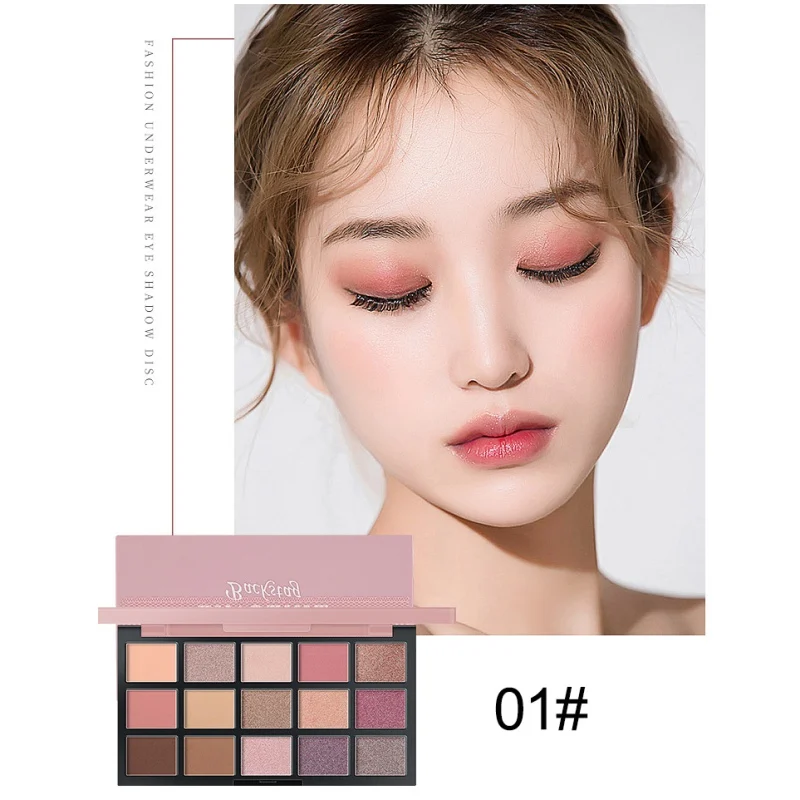 New 15 Colors Matte Pigment Eyeshadow Palette Shimmer Glitter Natural Earth Color Eye Shadow Palettes Makeup Set