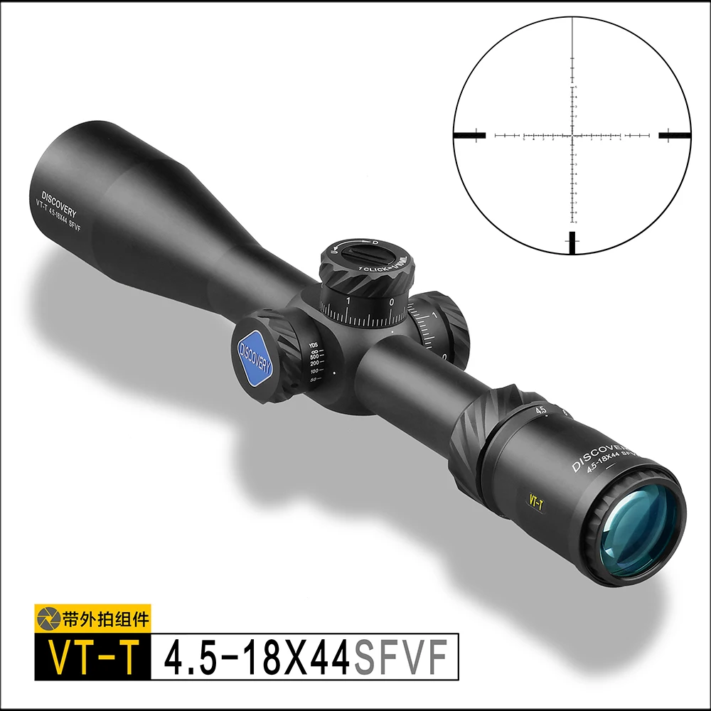 

DISCOVERY Hunting Riflescope VT-T 4.5-18X44 SFVF FFP Rangefinder Reticl Special Phone Mount For airsoft air guns scope tactical