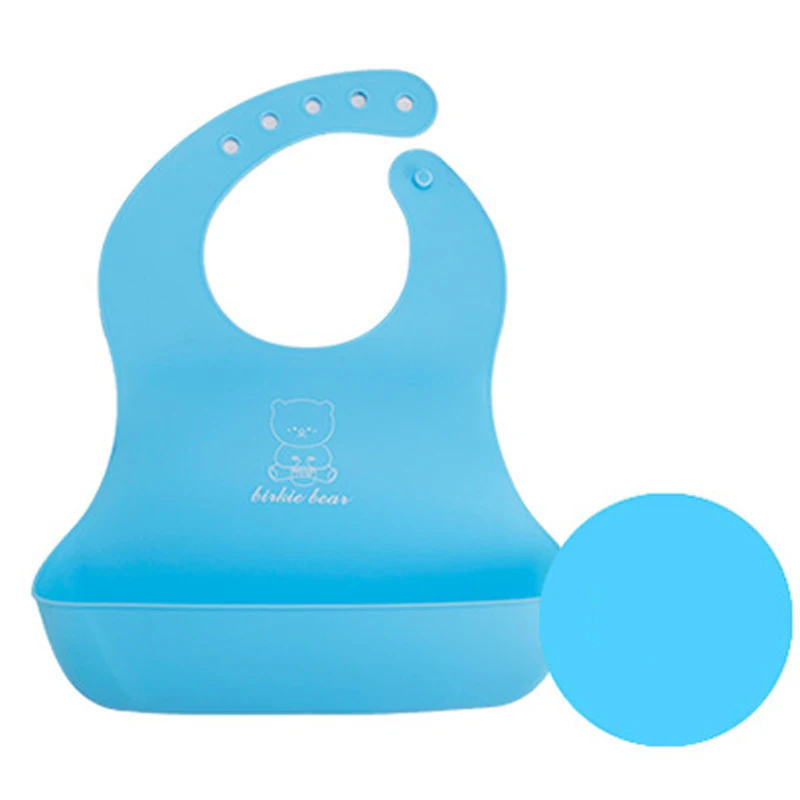 

Cute Cartoon Flexible Waterproof Baby Child Kids Imitation Feeding Silicone Bibs Saliva Towel Meals Pocket Aprons for Boys Girls