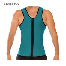Zxqyh неопрена Для мужчин жилет для похудения ultra Sweat тренажерный зал Фитнес спортивный Вес потери жилет с застежкой-молнией для бега Пеший Туризм Спортивные жилеты