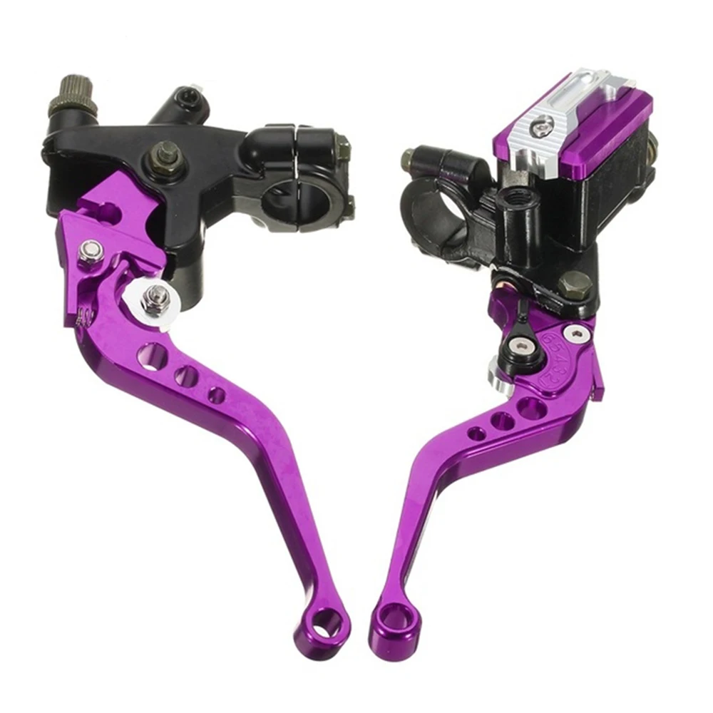 ЧПУ мото цикл гидравлический рычаг сцепления тормозной цилиндр для moto guzzi levier de frein et embrayage suzuki sv - Цвет: Фиолетовый