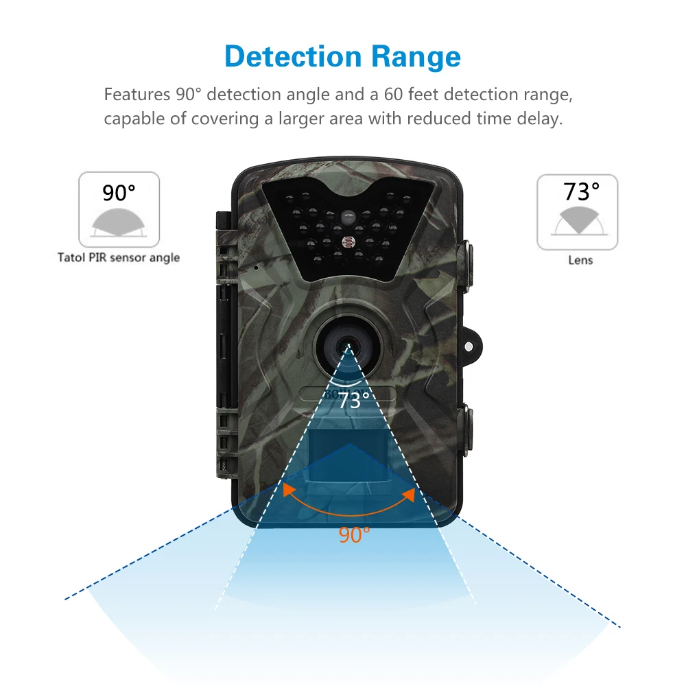 BOBLOV CT008 12MP 1080P 940NM инфракрасная камера обнаружения движения HD 2," Скаутинг охотничья камера с 8 Гб SD кард-ридер