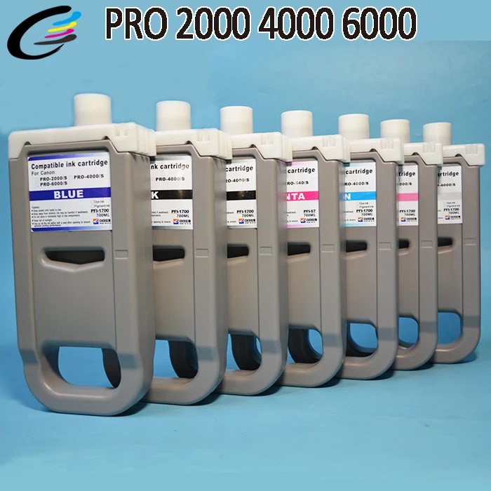 Chip PFI 1700 Refilled Ink Cartridge for Canon PRO 6000s 4000s Inkjet Printer-in Ink Cartridges