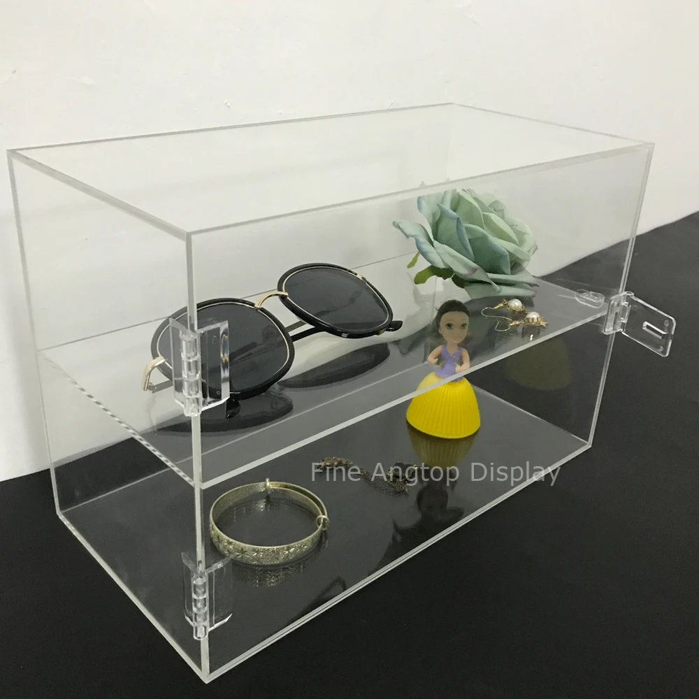 Acrylic Display Rack Case Organizer Storage Box Containers With Dividers Sunglasses Holder Jewelry Shelf acrylic stands for display poster holder sign with base desktop menu storage rack table holders shelf