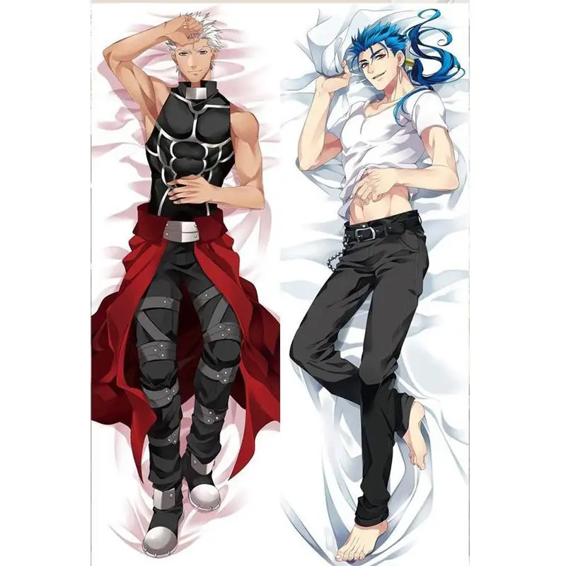 BL мужской японский аниме Fate Stay Night Archer Lancer Throw Otaku Dakimakura подарки постельные принадлежности длинная подушка для объятий чехол 150x50 см