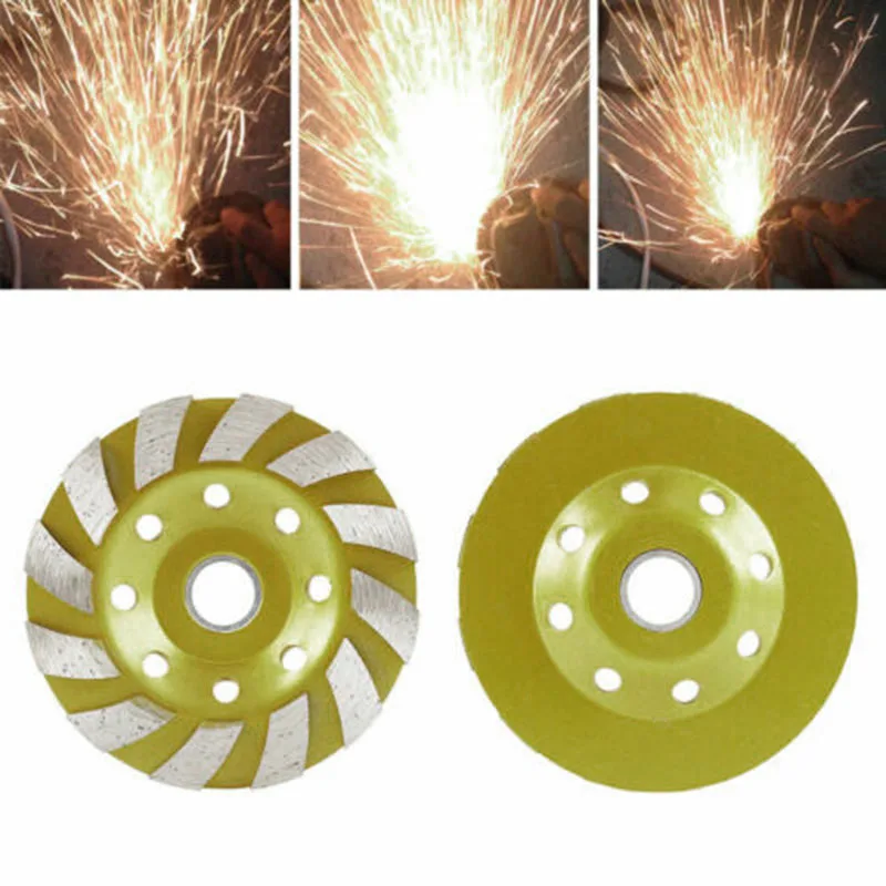 

New 4 Diamond Segment Grinding Wheel Disc Grinder For Stone Concrete Granite