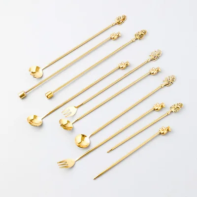 

Small 304 Stainless Steel Golden Cute Koala Coffee Spoon Stirring Spoon Teaspoon Tea Spoon Dessert Spoon Long Handle Tableware