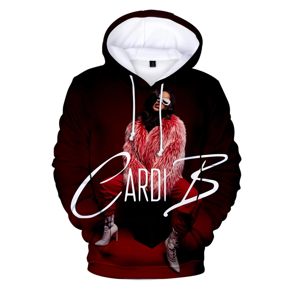 

Fashion COOL Sweatshirts Cardi B Women/Men Harajuku Hip Hop Outerwear Hooded Casual Apparel Streetwear Women Hoodies