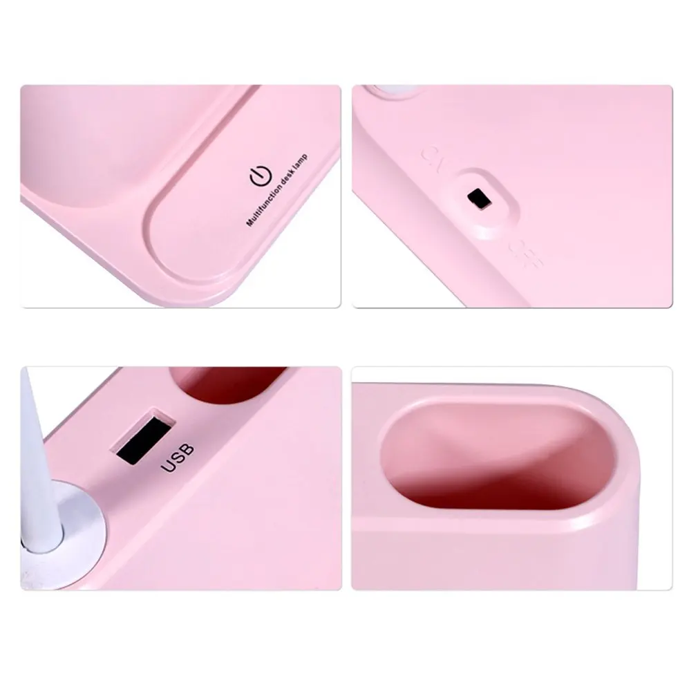 Led table Lamp Desk lamps USB Flexible Reading for Children With phone hoder Creative Intelligent Eye Protection Dormitory